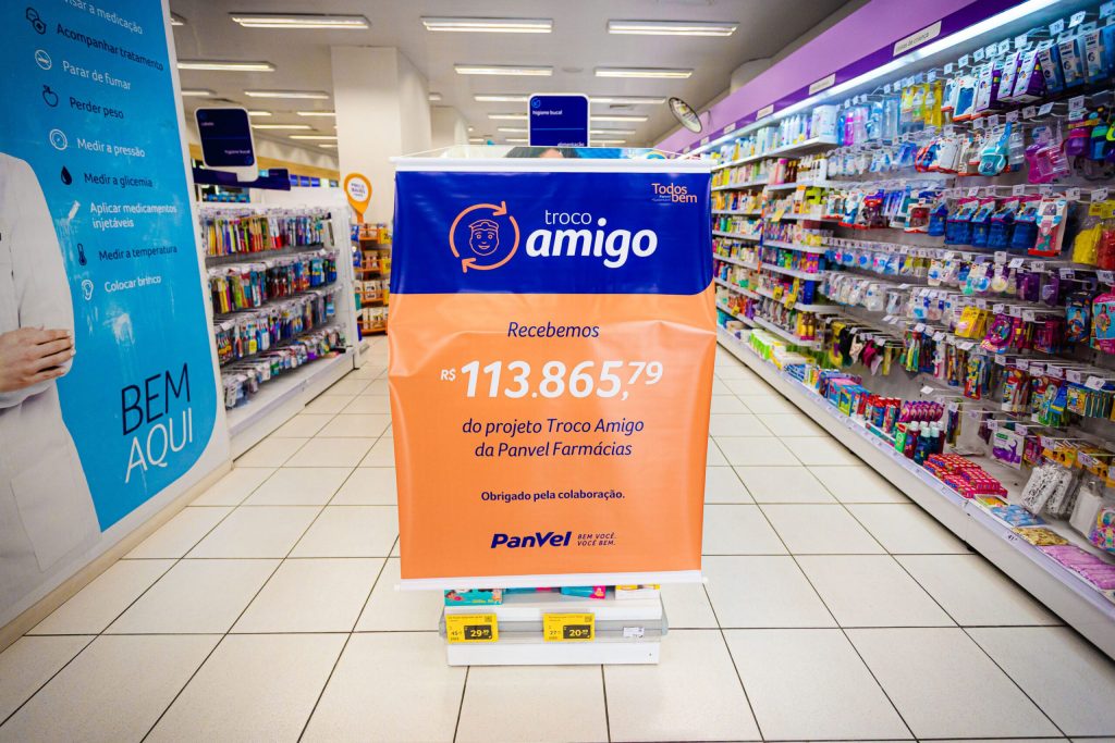 A rede de farmácias Panvel iniciou, em janeiro, as entregas das arrecadações feitas através da iniciativa Troco Amigo, que, em 2023, alcan
