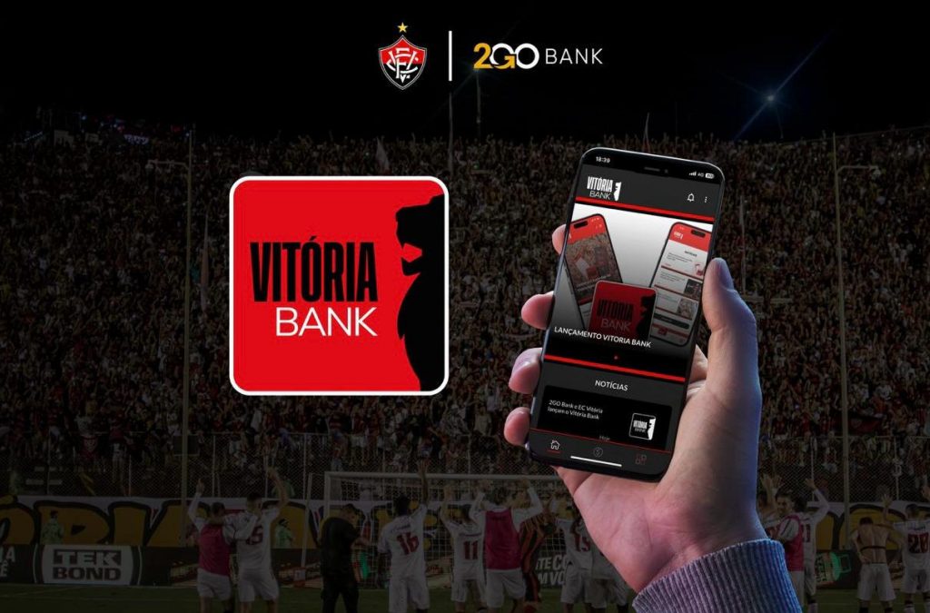 Vitória lança app bancário e de entretenimento, que transfere 50% do lucro ao clube