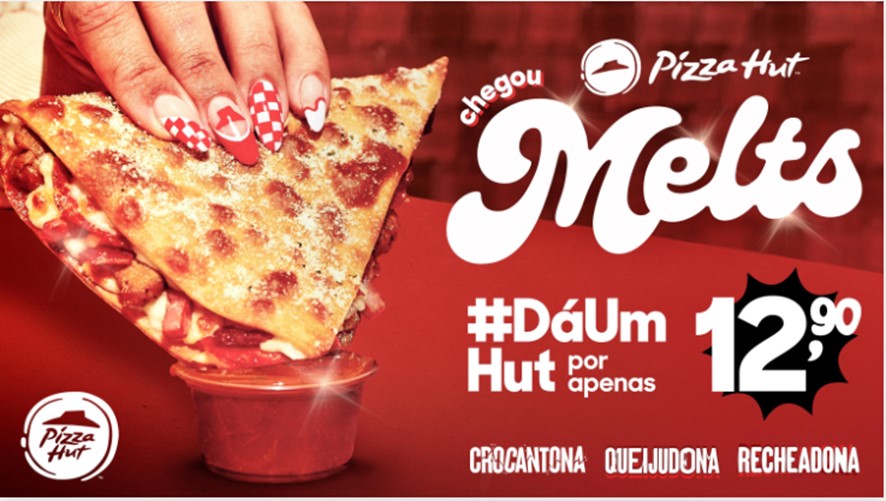 Pizza Hut lança mistura de pizza com sanduíche com foco na geração Z