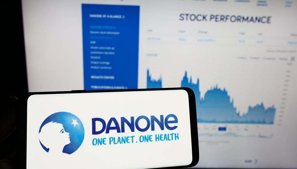 Vendas da Danone caem 2,5% e atingem 6,789 bilhões de euros 1º trimestre