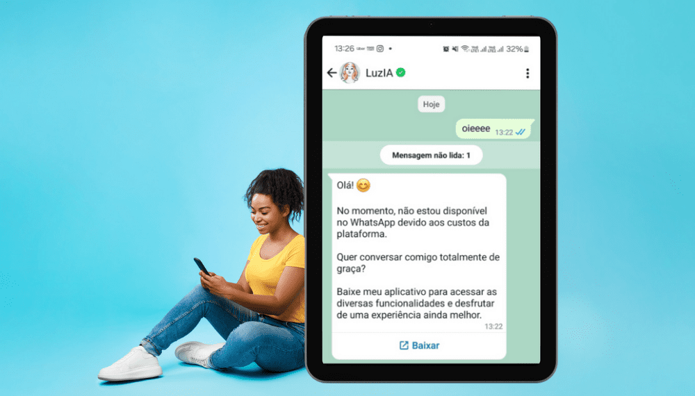 Luzia, assistente virtual espanhola, deixa o WhatsApp devido aos custos da plataforma