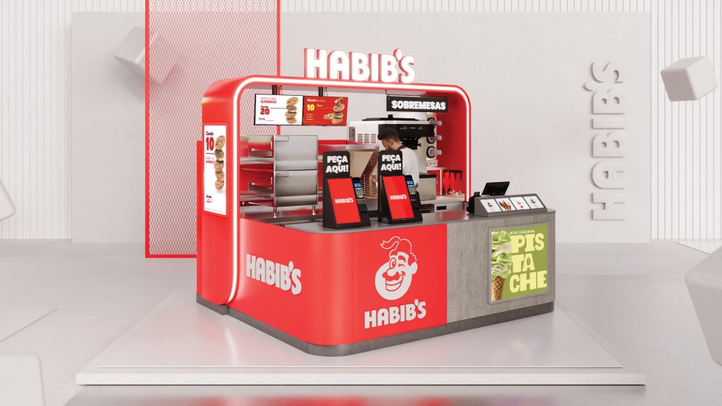 Habib’s lança dois modelos de franquias focados em quiosques na ABF Expo 2024