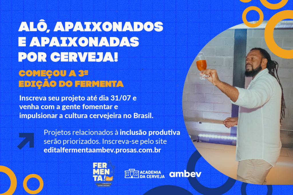 Ambev reabre edital que incentiva e investe em projetos de cultura cervejeira