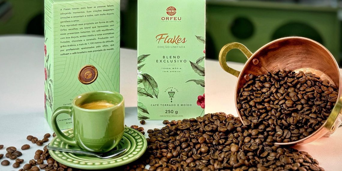 Flakes é a primeira confeitaria a lançar blend de café em collab com Orfeu