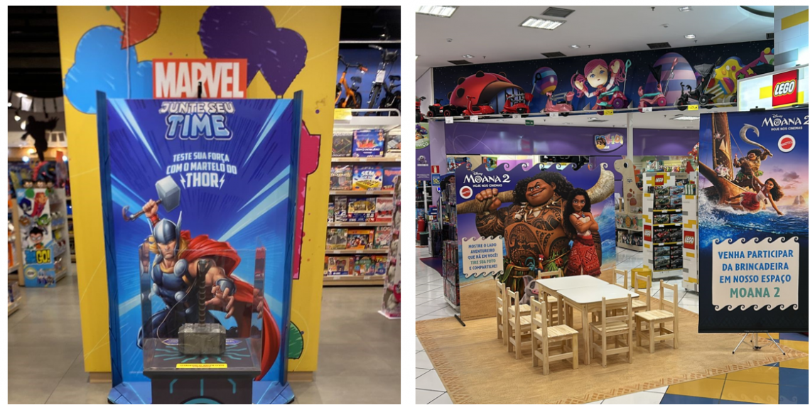 Americanas promove atividades especiais inspiradas em personagens Disney no RJ e SP