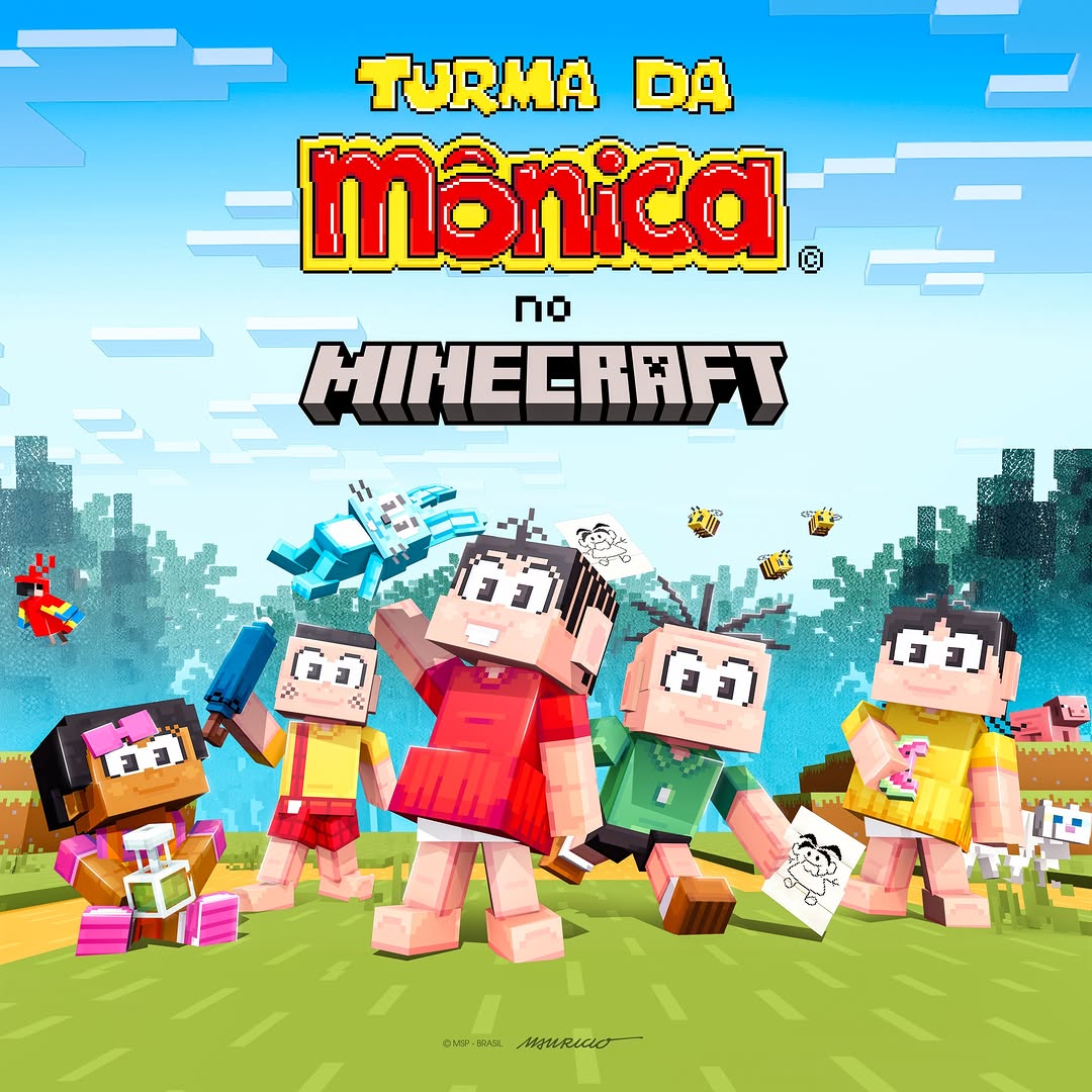 Minecraft leva Ayrton Senna e a Turma da Mônica para o universo do jogo