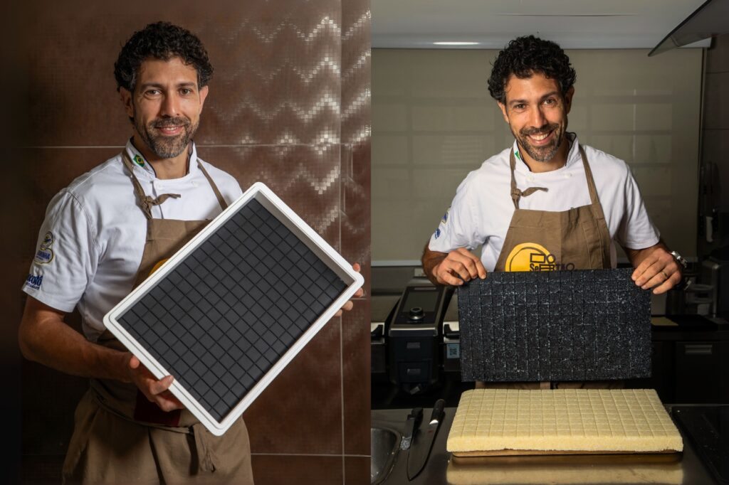 O chef Rodrigo Oliveira lançou a Forma para Dadinhos de Tapioca, utensílio desenvolvido em parceria com a fabricante de utensílios de cozinha VEM, que padroniza o formato e otimiza a produção do petisco criado em 2004 no restaurante Mocotó. A novidade foi apresentada em março por meio de ações no restaurante e nas redes sociais do chef.