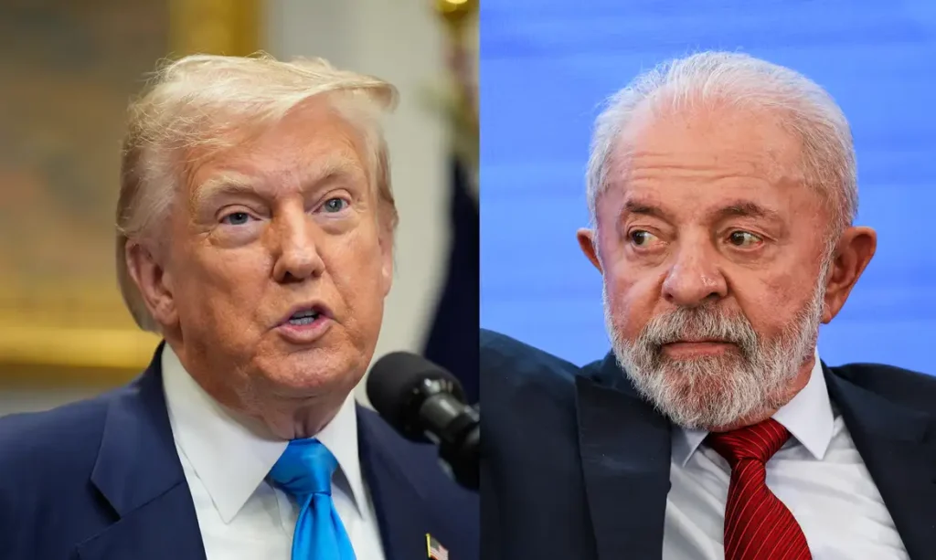 Em videochamada, Lula pede a Trump retirada do tarifaço