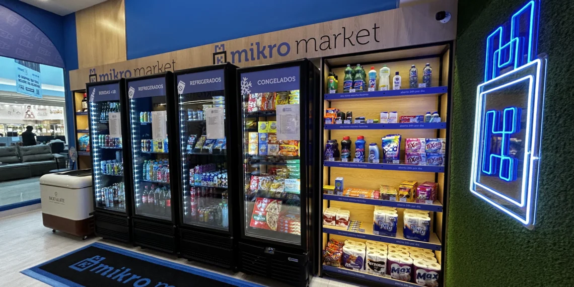 Mikro Market leva modelo de mercado autônomo para shopping centers