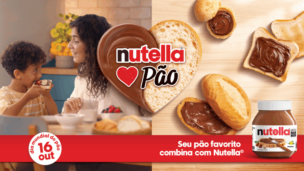 Nutella lança campanha “Nutella Ama Pão” para o Dia Mundial do Pão