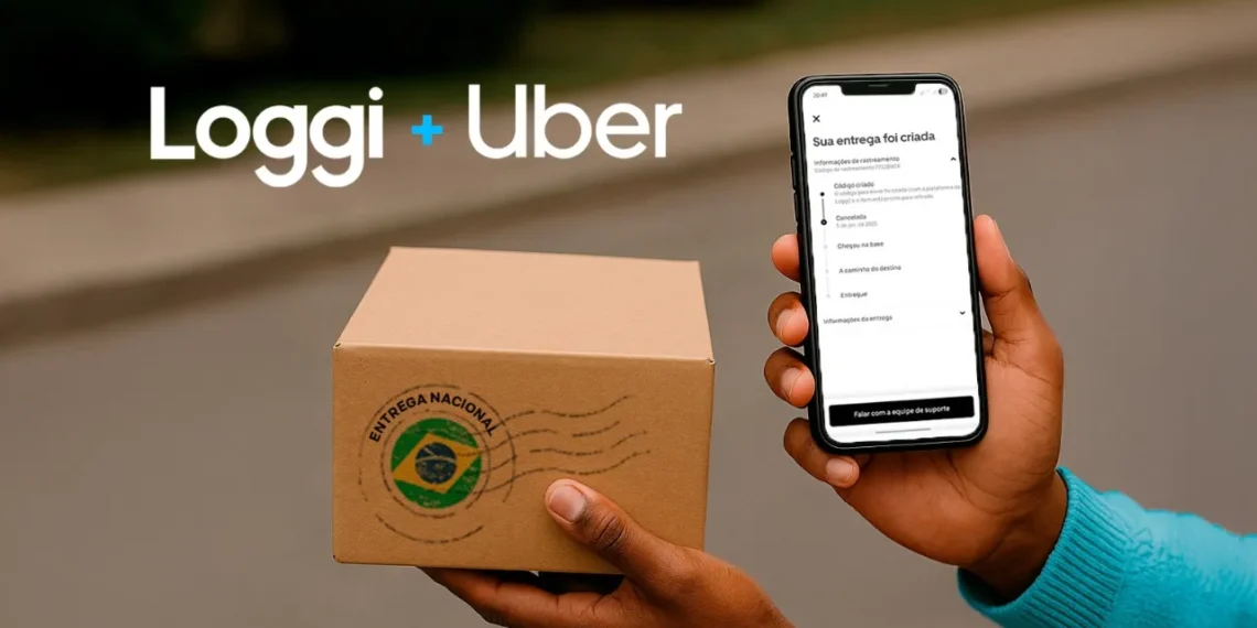 Uber e Loggi anunciam a expansão do serviço integrado para seis novas cidades no Brasil