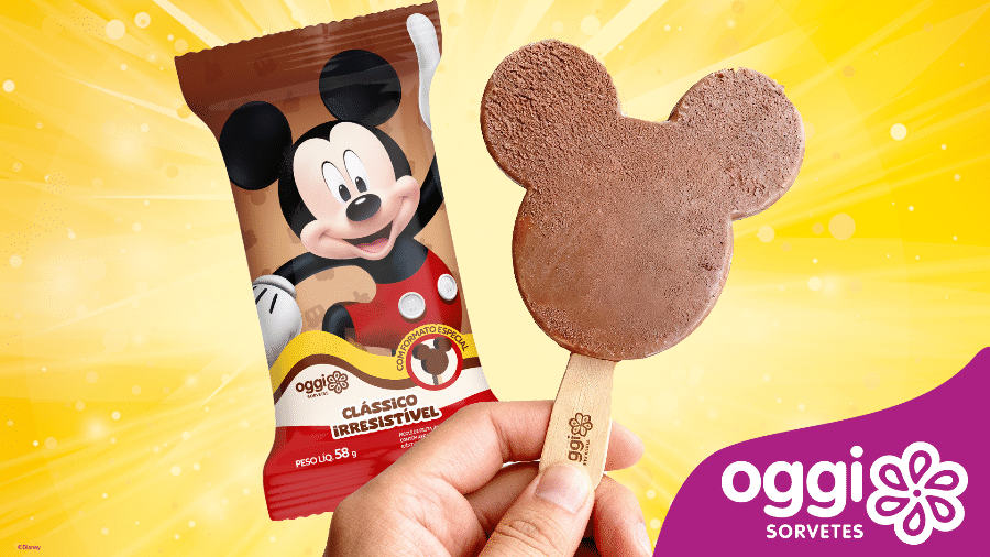 Oggi Sorvetes anuncia parceria com Disney para criar picolés e itens colecionáveis