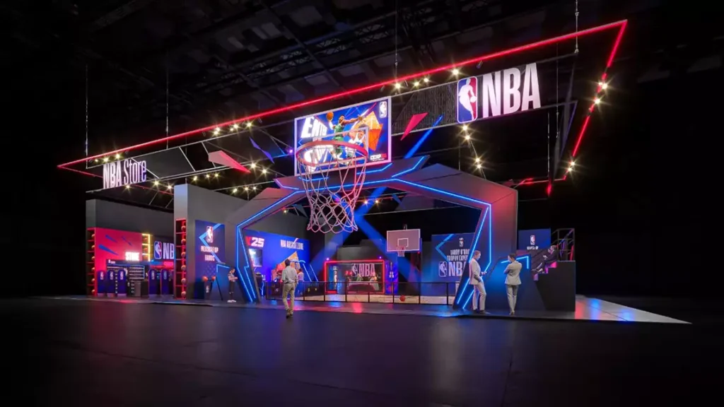 NBA estreia na CCXP com estúdio, mini quadra de basquete e loja oficial