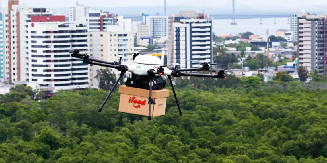 iFood realiza mais de 300 entregas mensais por drones em Aracaju
