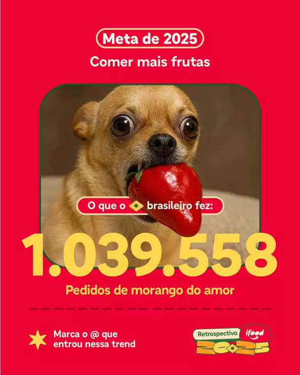 Retrospectiva iFood 2025: brasileiros pediram hambúrguer, pizza de calabresa e açaí