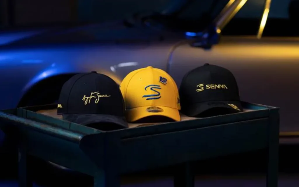 New Era homenageia Ayrton Senna com linha exclusiva de bonés