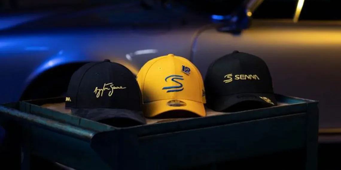 New Era homenageia Ayrton Senna com linha exclusiva de bonés