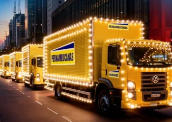 Pernambucanas realiza carreata de Natal pelas ruas de São Paulo