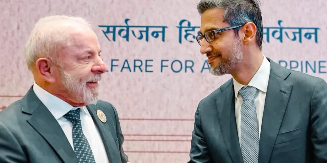 Lula se reúne com CEO do Google durante cúpula de IA na Índia