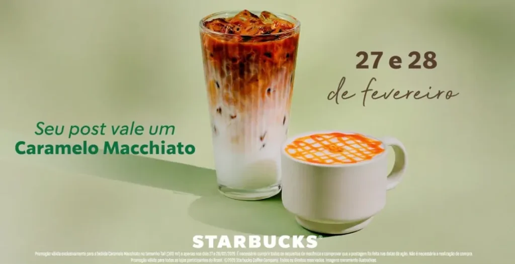 Starbucks inicia calendário anual de ativações com bebidas grátis nos dias 28 e 29