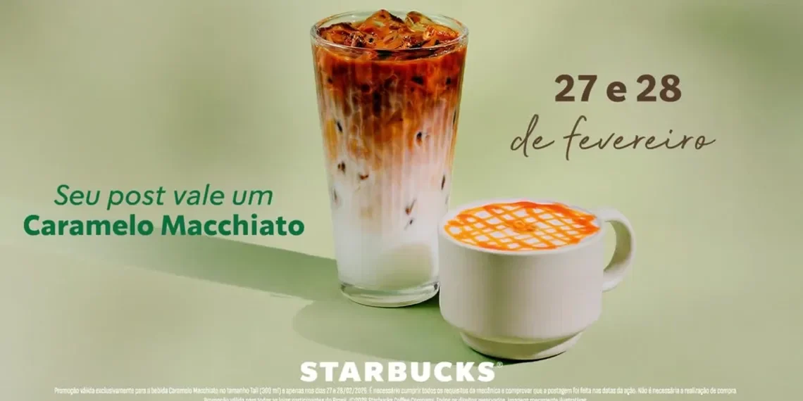 Starbucks inicia calendário anual de ativações com bebidas grátis nos dias 28 e 29