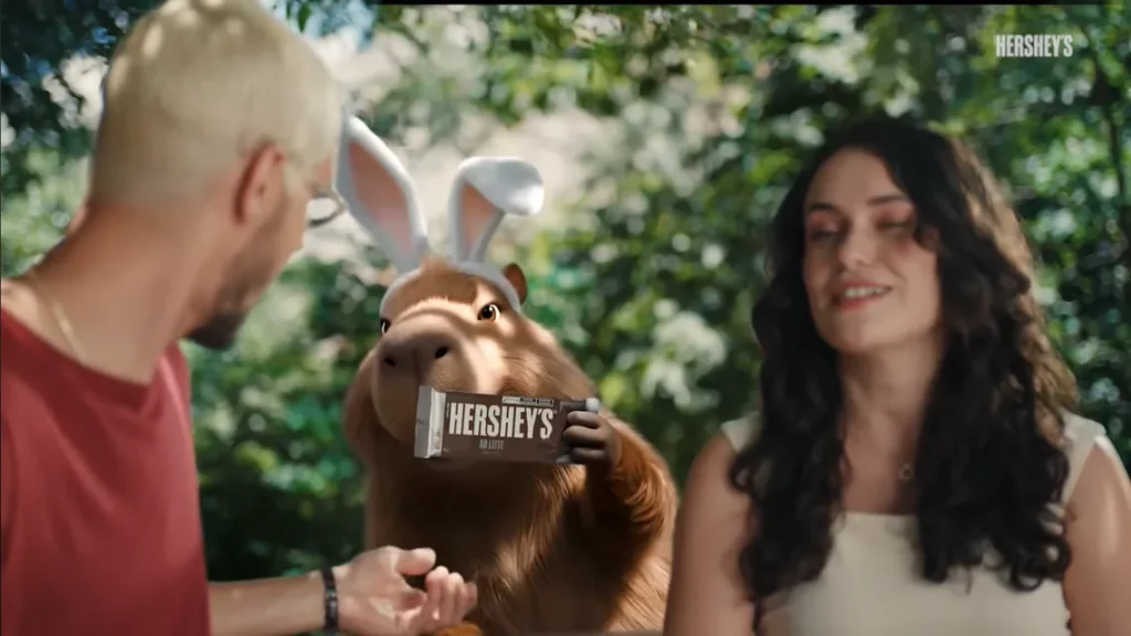 Capivara toma lugar do coelhinho na Páscoa da Hershey’s neste ano