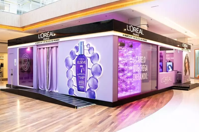 L'Oréal Paris inaugura pop-up imersiva no Shopping Cidade São Paulo