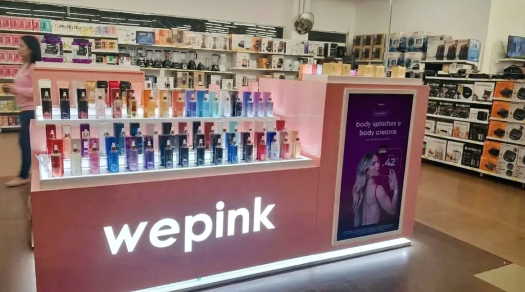 WePink estreia modelo store in store em lojas da Americanas