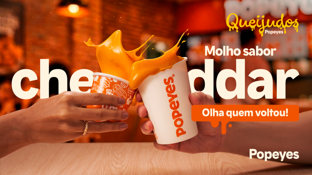 Exclusivo: "Para nossa alegria", Popeyes convida autores do viral de 2012 para relançar molho cheddar