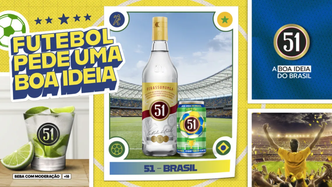 Dias Branco, Lay's e Cachaça 51 entram em campo com lançamentos inspirados na Copa
