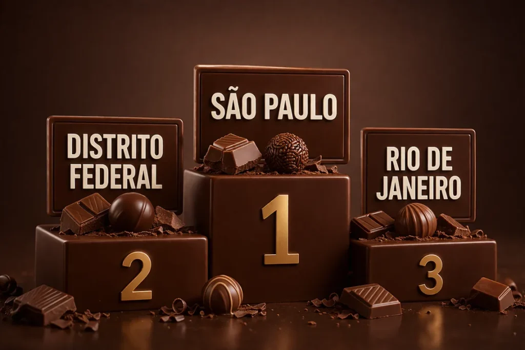 São Paulo, DF e Rio lideram ranking dos mais chocólatras do País