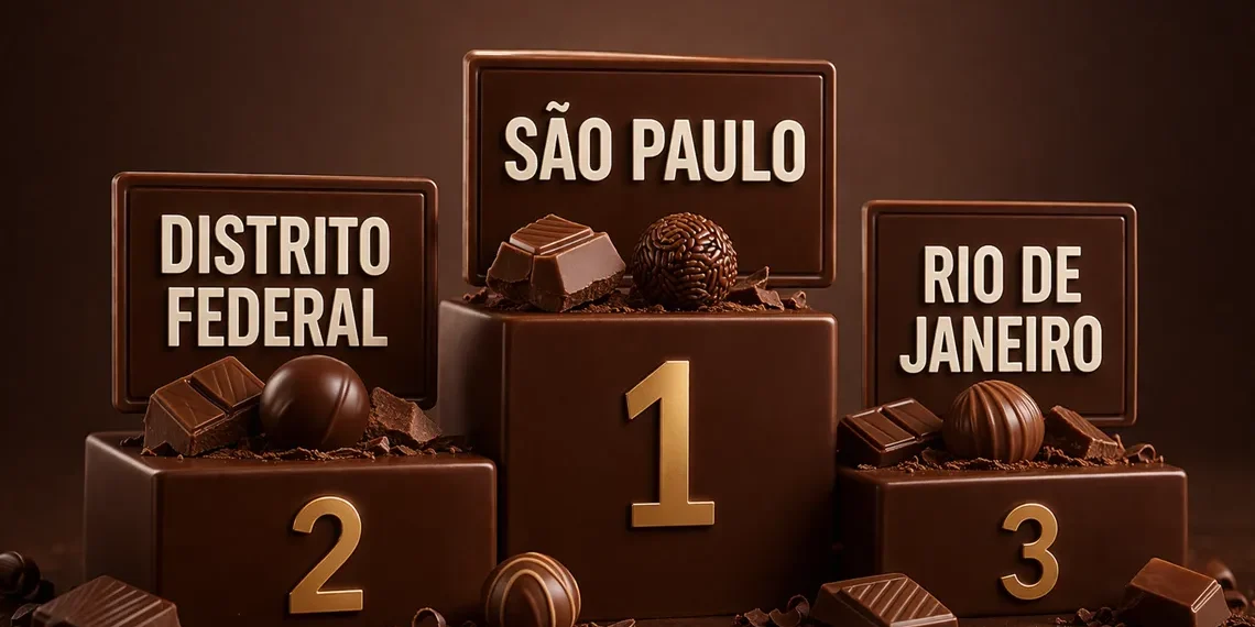 São Paulo, DF e Rio lideram ranking dos mais chocólatras do País