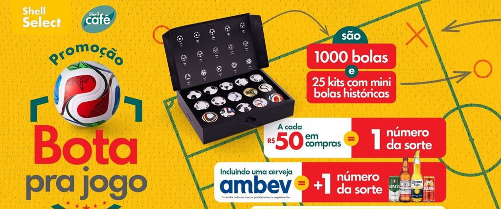 Shell Select lança ação “Bota Pra Jogar” com sorteio de mil bolas de futebol