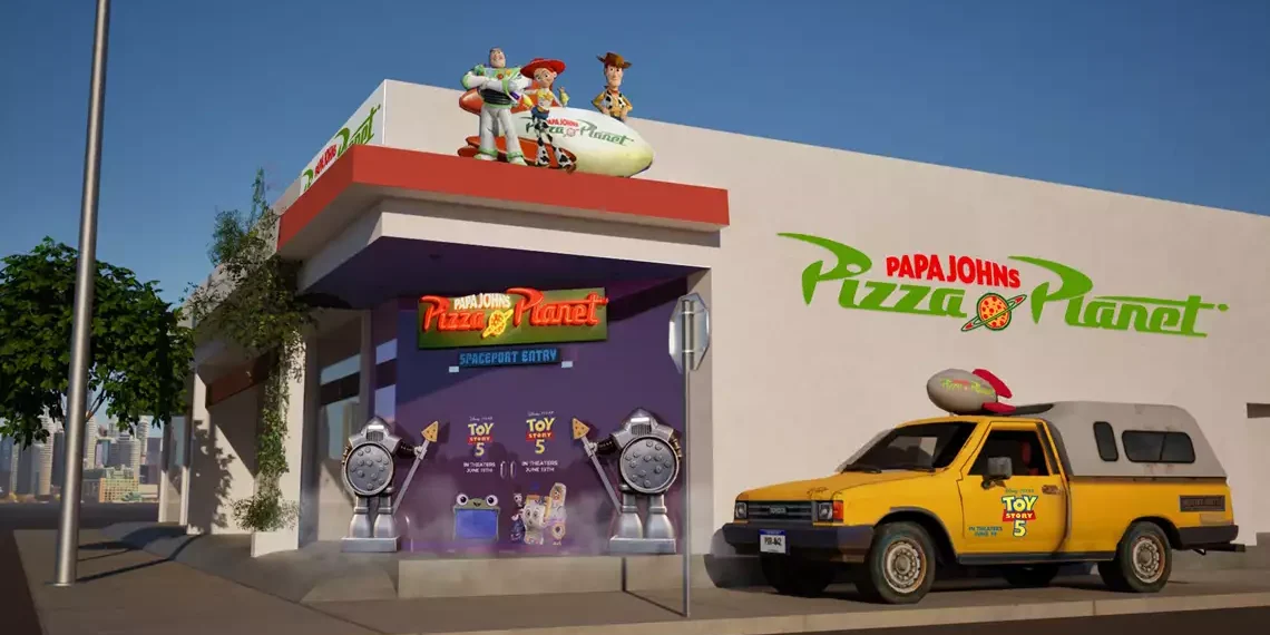 Papa Johns dá vida à Pizza Planet, famosa pizzaria de Toy Story, em campanha global