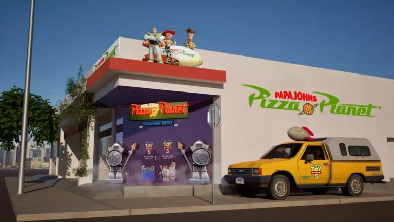 Papa Johns dá vida à Pizza Planet, famosa pizzaria de Toy Story, em campanha global