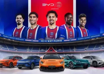 BYD e Denza fecham parceria global com o Paris Saint-Germain até 2029
