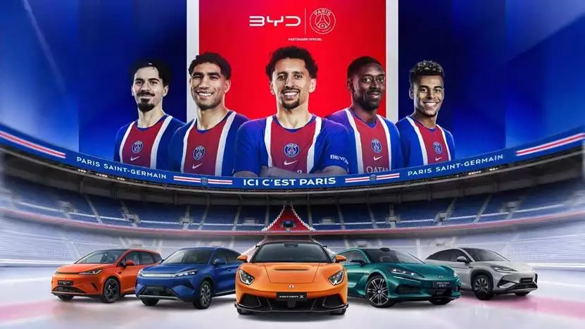 BYD e Denza fecham parceria global com o Paris Saint-Germain até 2029