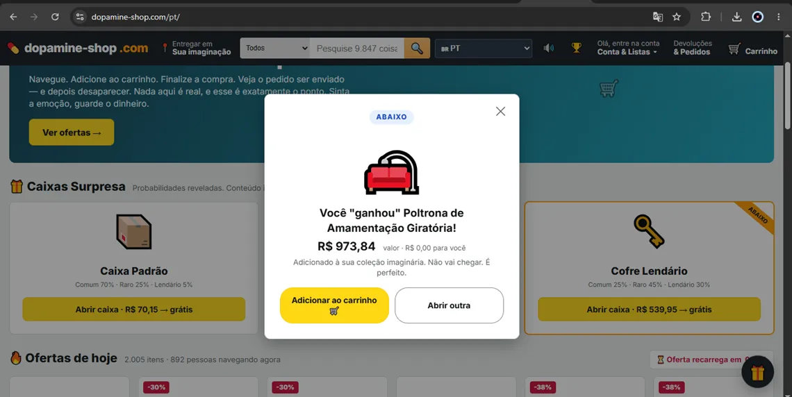 Fazer compras sem gastar? Conheça o site que simula a experiência de compra