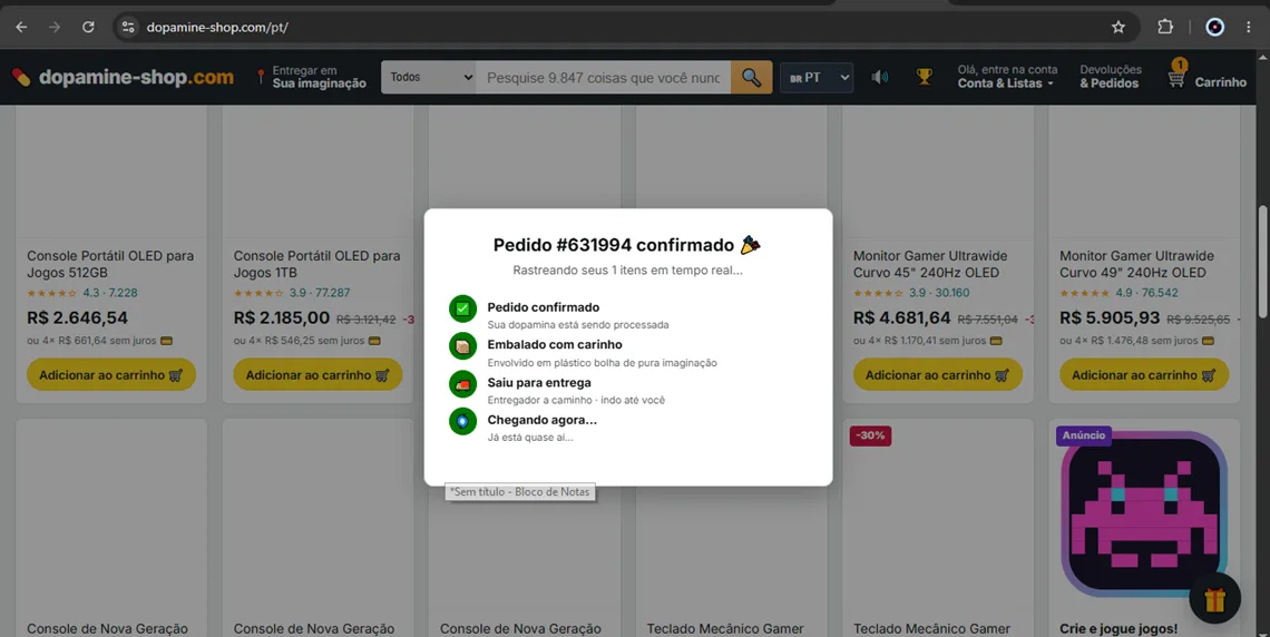 Conheça o site que simula a experiência de compra