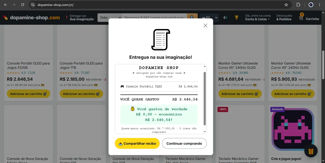Conheça o site que simula a experiência de compra