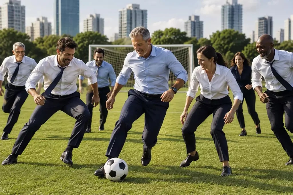 O futebol imita a vida