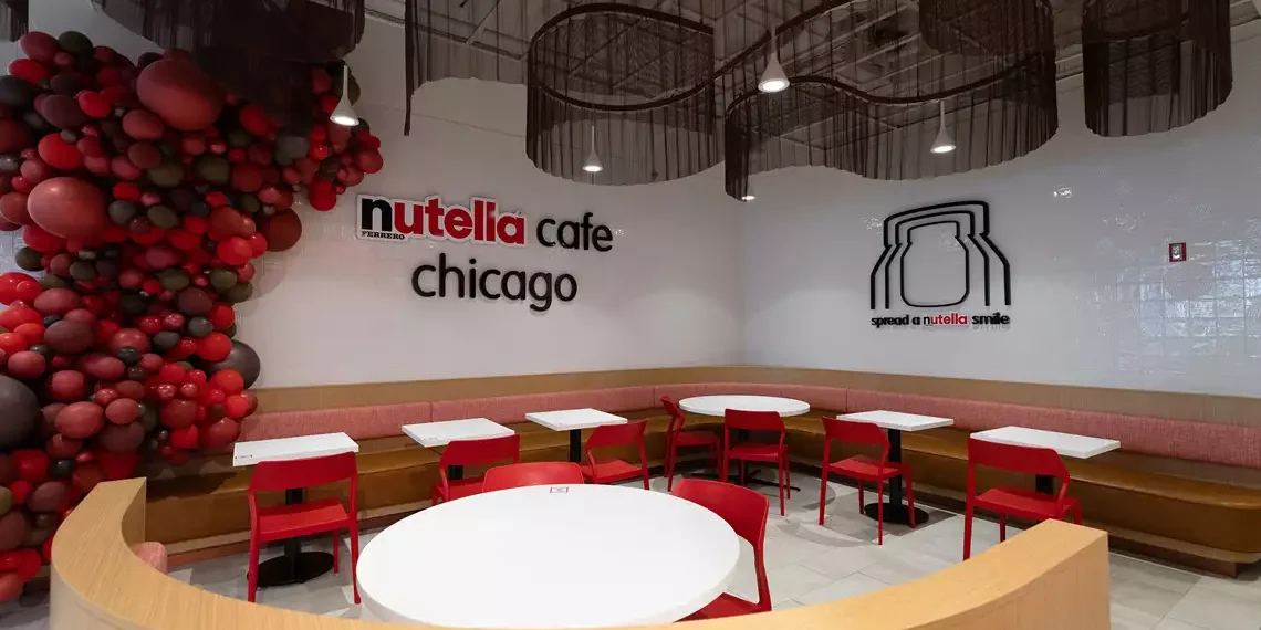 Único Nutella Café permanente do mundo reabre em Chicago com experiência renovada
