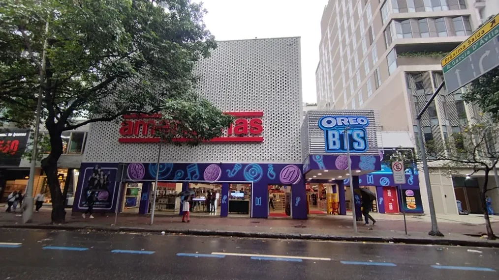OreoBTS ganha flagship em parceria com Americanas no Rio